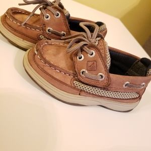 SPERRY BOYS INFANT LANYARD BOAT SHOE - TAN